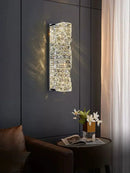 Axyaa Crystal Wall Lamp: Luxury Minimalist Decor for Hotels, Living Rooms, & More