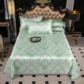 Axyaa Ice Silk Printed Naked Sleeping Mat Set, 230x250cm