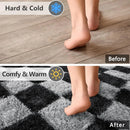 Axyaa Tie-Dye Checkerboard Area Rug for Retro Home Decor
