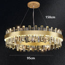 Axyaa Crystal Chandelier Dining Room Ceiling Light Luxury Pendant Lamp