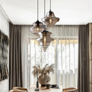 Axyaa Industrial Vintage Glass Pendant Lamp for Bar Dining Room Lighting