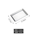 Axyaa Stainless Steel Rectangular Food Storage Tray for Sushi BBQ Baking Pan