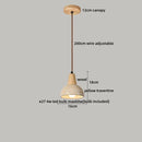 Axyaa Nordic LED Pendant Light with Yellow Stone White Glass - Modern Kitchen Bedside Fixture