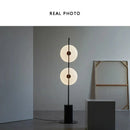 Axyaa Glass Floor Lamp: Modern Black White Italian Standard Light for Living Room