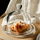 Axya Glass Cake Rack with Tall Feet - Dessert Display Tray for Kitchen