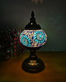 Mediterranean Style Turkish Table Lamp by Axyaa: Hand-Inlaid Glass Mosaic for Bedroom & Living Room