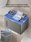 Axyaa Toilet Tissue Box: Wall Mounted Bathroom Paper Storage Rack