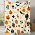 Axyaa Halloween Flannel Blanket | Autumn Winter Warm Gift Blanket