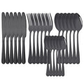 Axyaa 24-Piece Stainless Steel Rainbow Cutlery Set and Tableware