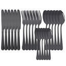 Axyaa 24-Piece Stainless Steel Rainbow Cutlery Set and Tableware