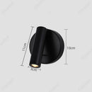 Axyaa LED Rotating 3W Warm Spot Wall Light for Bedroom, Living Room, Hotel Corridor