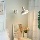 Axyaa Long Arm LED Wall Lamp: Solid Wood Sconce for Home Indoor Lighting