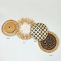 Axyaa Seaweed Woven Hanging Plate: Creative Home Decor and Porch Wall Art