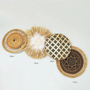 Axyaa Seaweed Woven Hanging Plate: Creative Home Decor and Porch Wall Art