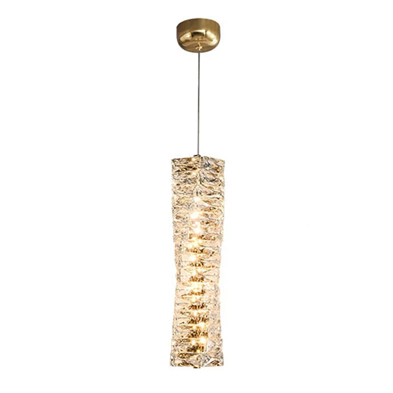 Axyaa Crystal Pendant Chandelier: Postmodern Minimalist Bedroom Living Room Decor