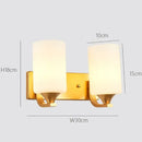 Axyaa Retro LED Glass Wall Lamp - Stylish Bedroom & Living Room Lighting