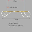 Axyaa Minimalist LED Pendant Chandelier for Dining Table and Bar Counter