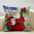 Axyaa Christmas Tree Santa Claus Cushion Cover 45x45cm