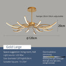 Axyaa Modern LED Ceiling Lights in Black/Gold Finish for Living Room, Bedroom, Dining Room