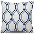 Axyaa Blue Modern Simple Square Pillowcase 40x40cm Home Decor Sofa Cushion Cover