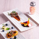Axyaa Water Pattern Rectangular Sushi Plate for Restaurant, Sashimi & Dim Sum