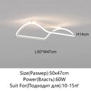 Axyaa Modern LED Ceiling Light - White/Black Bedroom & Dining Room Pendant Fixture