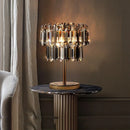 Axyaa Crystal Table Lamp 3000K E14 Bulb for Bedside Office Decoration