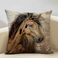 Luxury Axyaa Horse Cushion Cover 45x45cm Linen Pillow Case for Home Decor