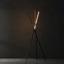 Axyaa Nordic LED Floor Lamp - Minimalist Aluminum Vertical Lights for Living Room