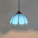 Axyaa European Stained Glass Pendant Chandelier Light Fixture Home Decor
