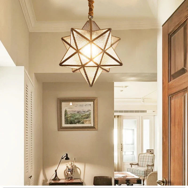Axyaa Five Pointed Star Pendant Light, Personalized Design for Various Spaces