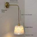 Axyaa Simple Retro LED Ceramic Wall Lamp for Bedroom and Living Room