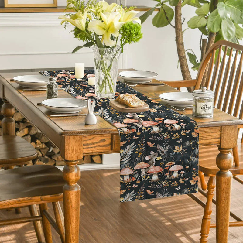Axyaa Bohemia Table Runner Kitchen Dining Decoration Runner for Indoor Outdoor Home