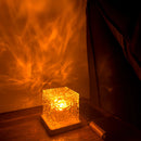 Axya Water Ripple Projector Night Light 16 Colors Crystal Lamp for Home Decoration