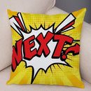 Axyaa Letters Print POP ART Pillowcase - Home Decor Cushion Cover