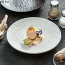 Axyaa Matte Ceramic Stone Pattern Serving Plate Dish Kitchen Tableware