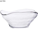 Axyaa Irregular Hammer Glass Salad Bowl Fruit Dessert Noodle Molecular Cuisine Tableware