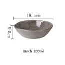 Axyaa Retro Gray Ceramic Dinnerware Set