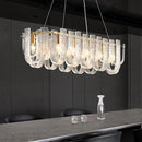 Axyaa Copper LED Ceiling Chandelier: Luxury Dimmable Living Room Lighting