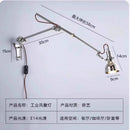 Axyaa Swing Arm LED Wall Lamp Bauhaus Design for Bedroom Study Cafe