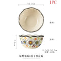 Axyaa Retro Double Ear Ceramic Bowls Set for Household Dining