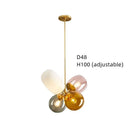 Axyaa Nordic Glass Chandelier, Modern Minimalist Decorative Lighting for Home & Hospitality