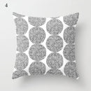 Axyaa Grey Family Pillowcase Square Cushion Cover for Home Office