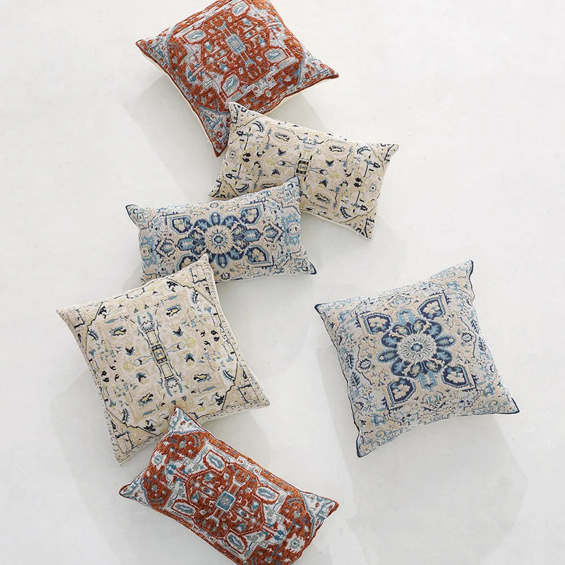 Luxury Chenille Cushion Cover Set for Stylish Living Room Decor by Axyaa