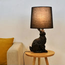 Axyaa Nordic Rabbit Shade Table Lamps: Resin Industrial Art Decor for Bedroom & Living Room