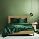 Axyaa Luxury Satin Bed Sheet Set: Queen/King Size Solid Silky Bed Linen Set