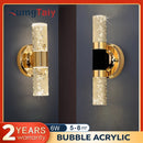 Axyaa 2-Light Gold Vanity Sconces for Mirror - Modern Bathroom Wall Fixture