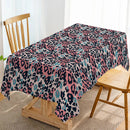 Leopard Print Color Block Table Runner by Axyaa for Indoor Outdoor Home Dining