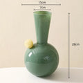 Axyaa Geometric Glass Sphere Vase for Flower Arrangements & Home Decor