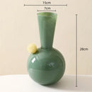 Axyaa Geometric Glass Sphere Vase for Flower Arrangements & Home Decor